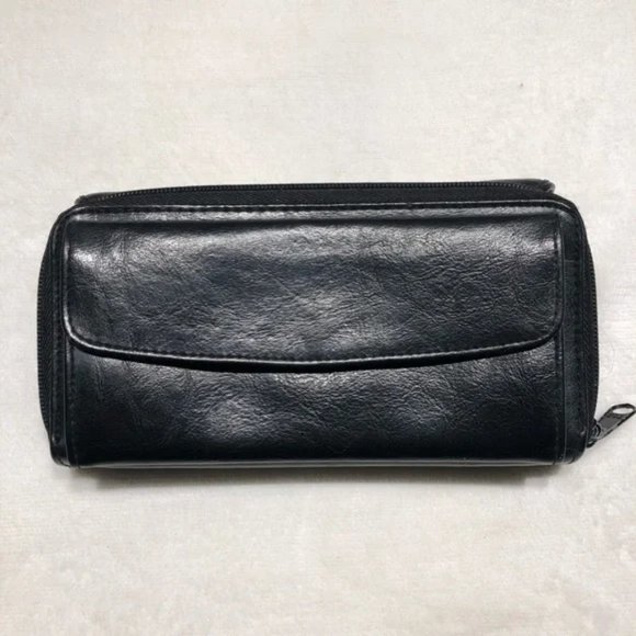 Black Faux Leather Wallet - Picture 2 of 13